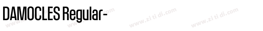 DAMOCLES Regular字体转换 DAMOCLES Regular字体转换